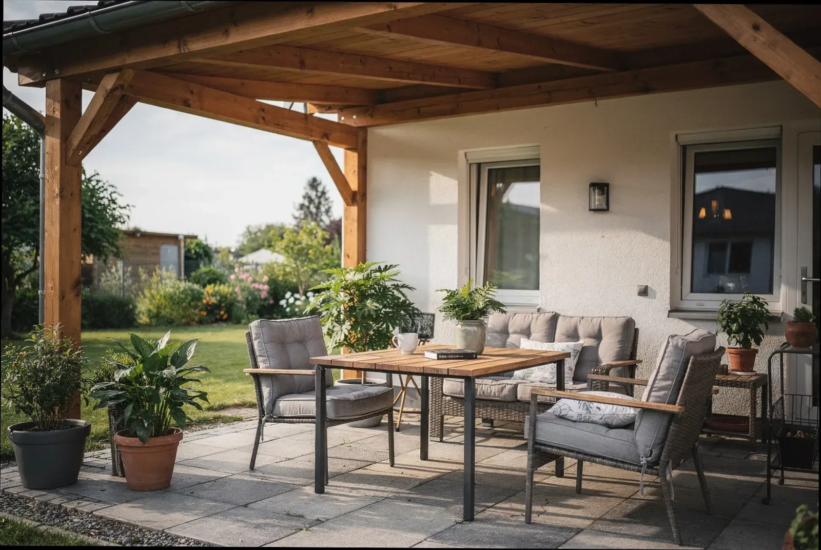 Terrassenüberdachung aus Holz Herscheid